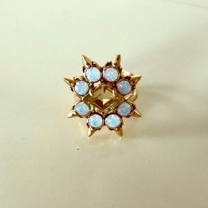 Stella & Dot Gold and Opal Cocktail Ring